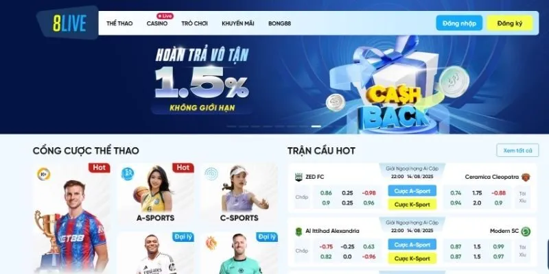 Tổng hợp khuyến mãi 8LIVE hấp dẫn cho hội viên