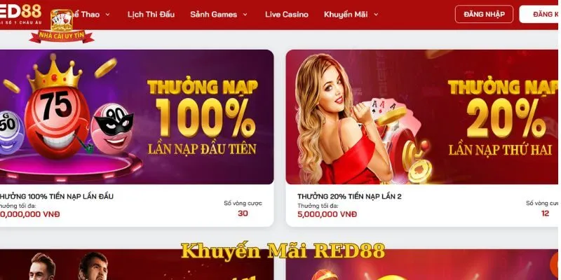 Khuyến Mãi RED88 – Ưu Đãi Cực Hấp Dẫn Được Đón Chờ năm 2025