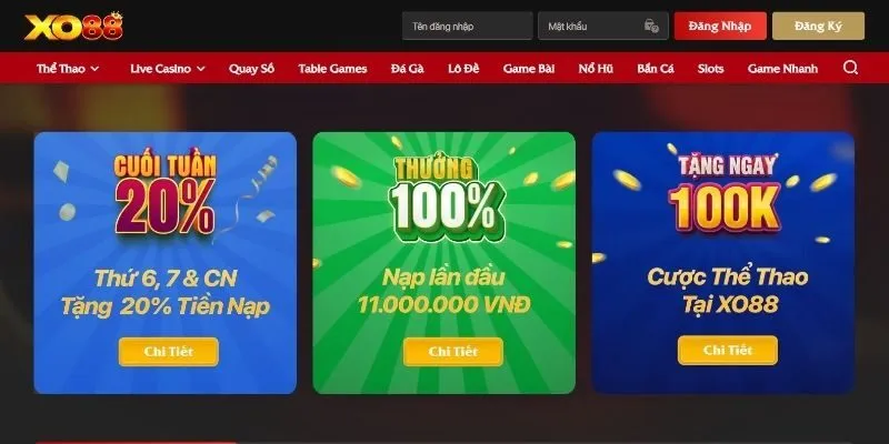 Khuyến mãi hoàn trả cược cho hội viên tại XO88