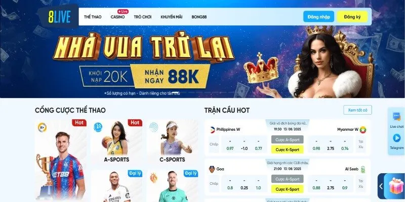 Thông tin giới thiệu về 8LIVE