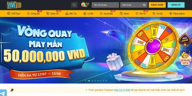 FIVE88 - Nhà cái trực tuyến chất lượng và uy tín hàng đầu