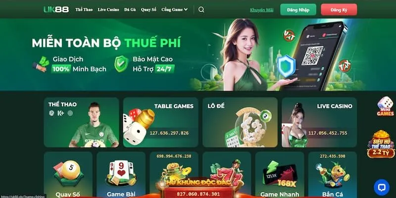 UK88 - Nơi mang đến trải nghiệm cá cược cực chất nhất 2025