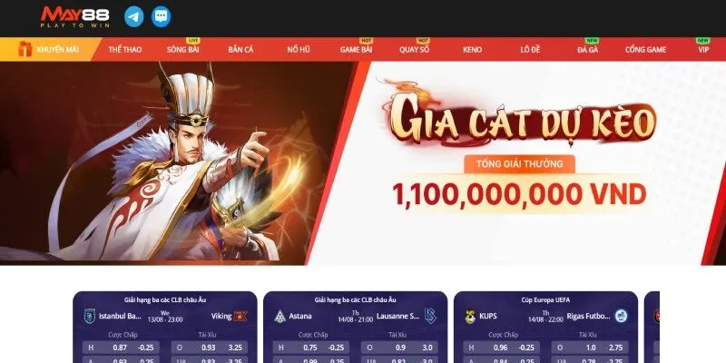 MAY88 - Điểm đến cá cược uy tín cho mọi cược thủ trong 2025
