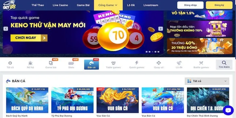 Một số ưu điểm nổi bật của nền tảng SKY88