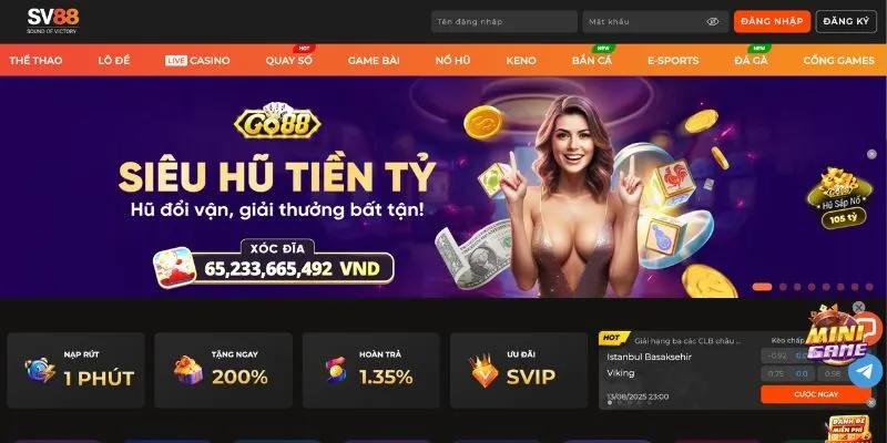 SV88 - Sân chơi cá cược trực tuyến uy tín nhất hiện nay